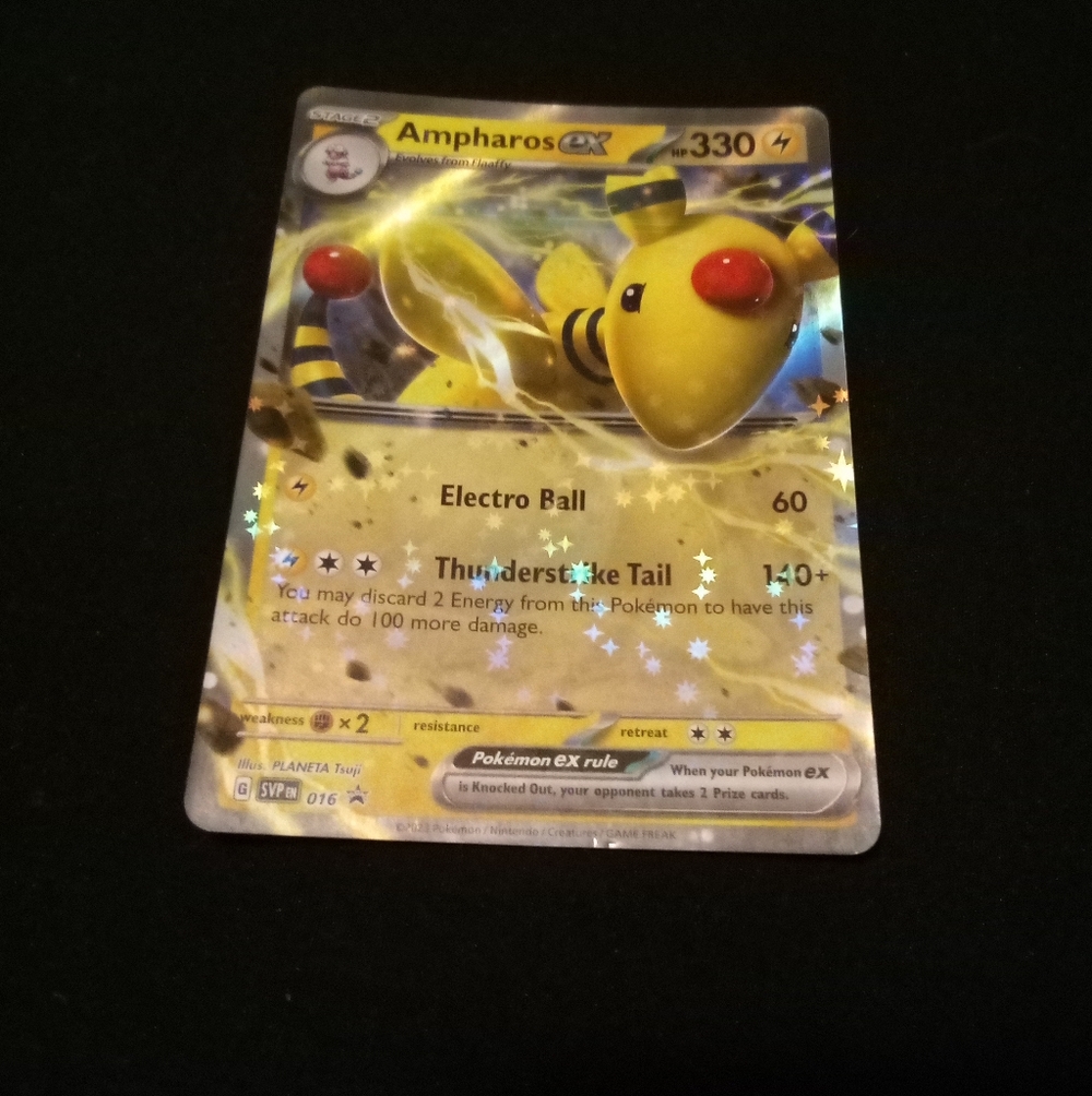 Pokemon Ampharos ex 016 Scarlet & Violet Promo Holo